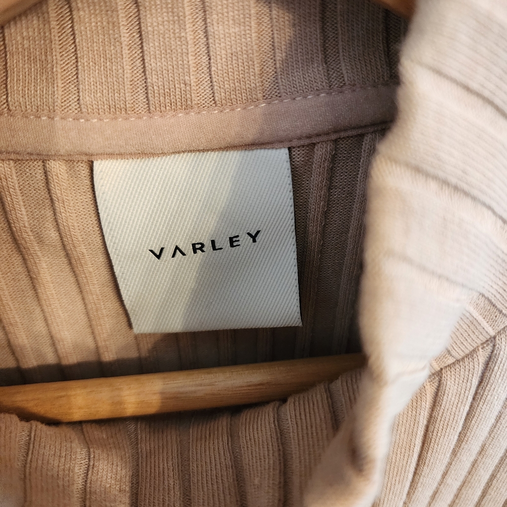Varley Ribbed Tan Tank Top - Picture 2 of 6
